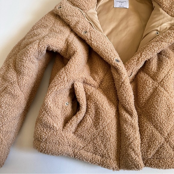 Angel Kiss Teddy Bear Jacket Tan Size Small - Picture 4 of 9